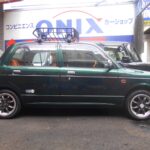 ミラジーノを　ノーマル車から　ドレスアップ車　まで取り揃えておりますので、一度遊びに来てください。