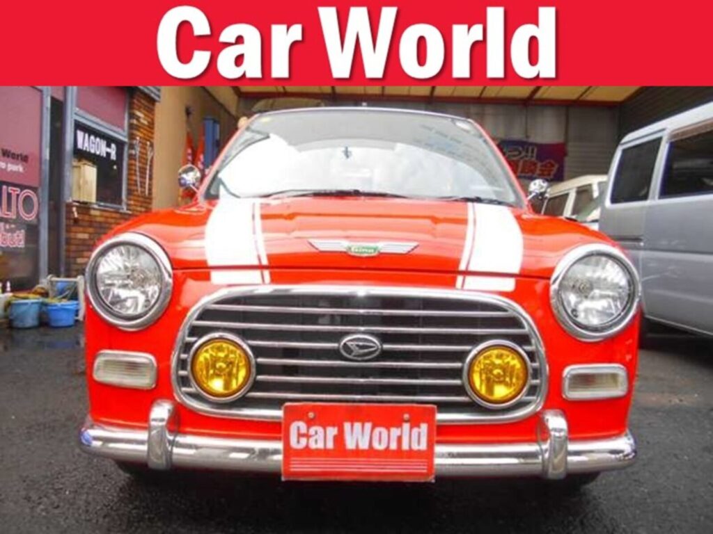ダイハツ ミラジーノ660 ミニライトスペシャル ドレスアップ車 全塗装 15インチアルミ カスタムミラー MINILITE 純正黒革調シート フォグランプ 趣味車 ホビー （レッドホワイトツートン）